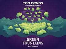 Ten Bends Green Fountains 16oz Cans