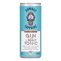 Bombay Sapphire Light Gin 350ml Can (4 pack cans)
