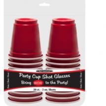 Plastic - Red Solo Shot Cups 2oz